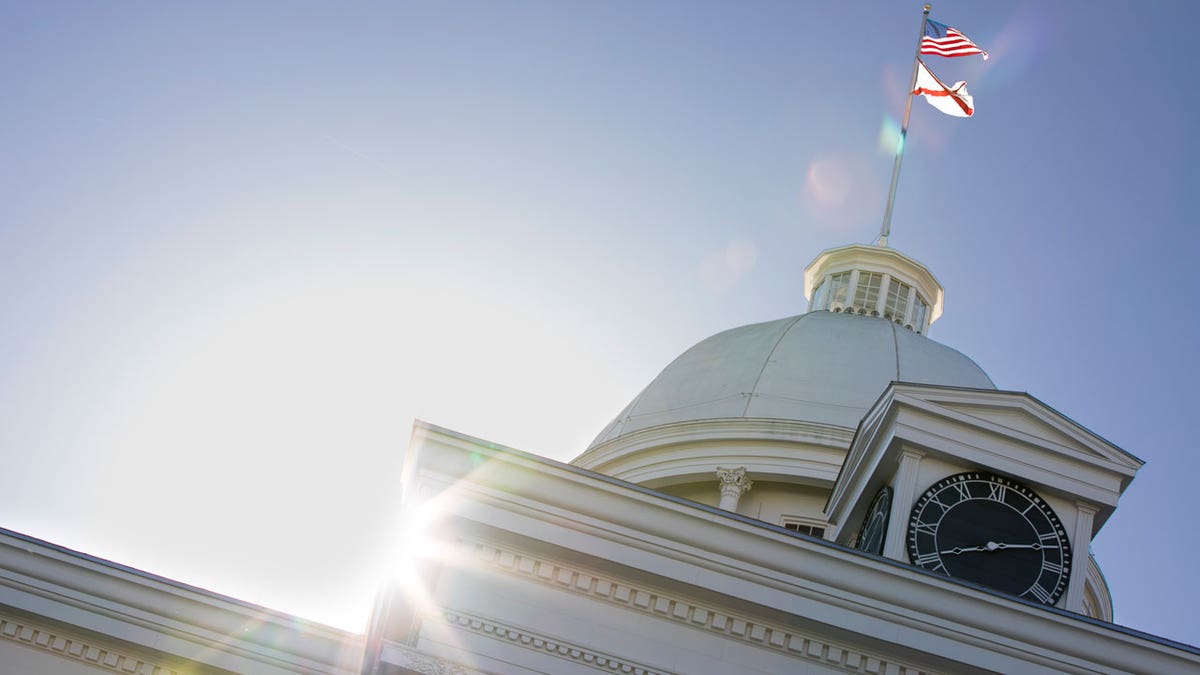 Sun shines on Alabama State Capitol