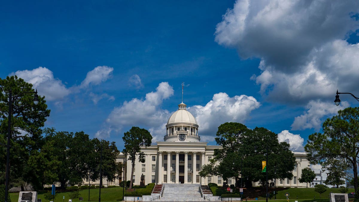 Alabama Capitol beneath blue sky